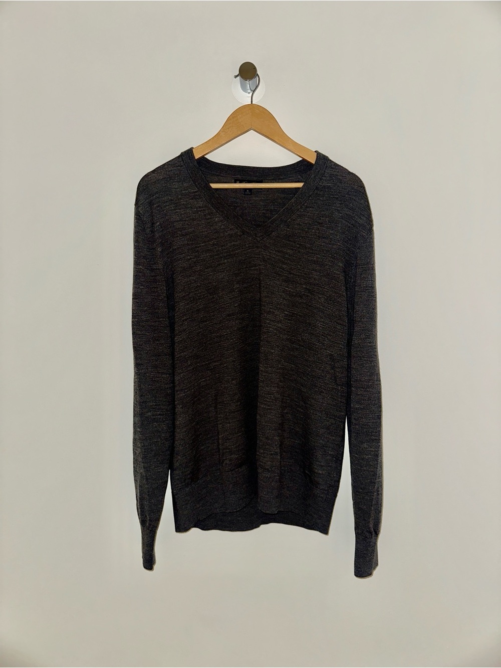 Men's V-Neck Dark Gray Sweater